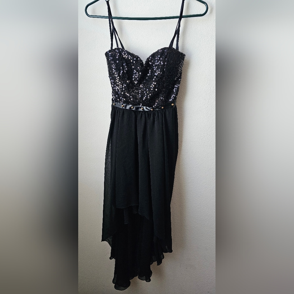 Strapless Black Sequin dress